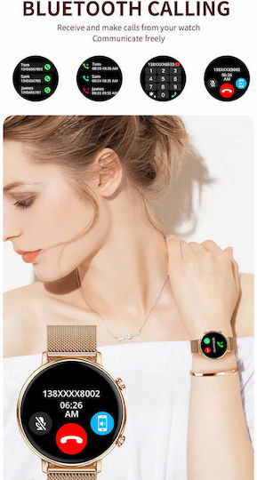 Microwear CY700 Smartwatch (Pink Silicone)