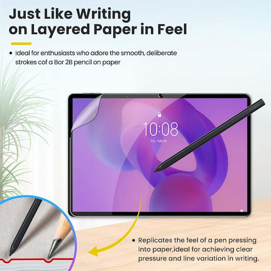 Set 2 Protectoare De Ecran Lenovo Idea Tab Plus 12.1 2025 Anti Reflexie Textura Ideală Pentru Scris Și Desen Ca Hârtia
