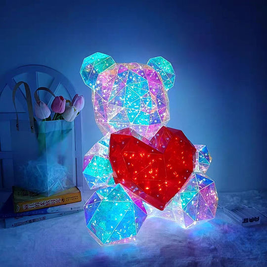 Dekorative Tischlampe Bär LED Warmweiß Herz