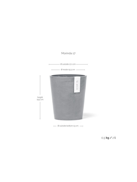 Ecopots Γλάστρα Blue Grey 14x16εκ.