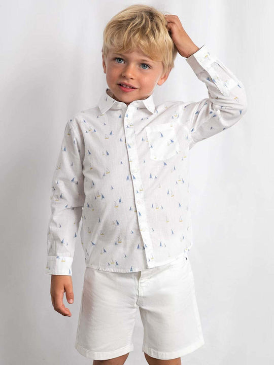Kinder-Shorts/Bermudas Stoff White