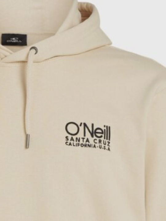 Sweatshirt with Hood Beige