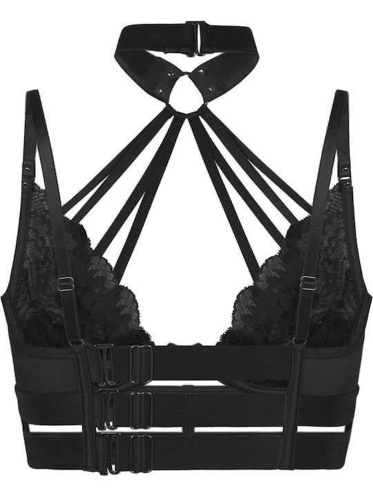 Bra without Padding Underwire Black