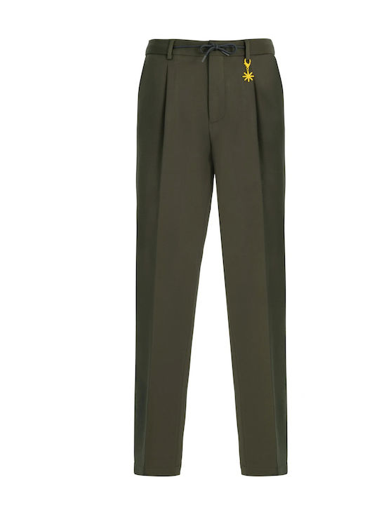 Elastic Trousers Khaki