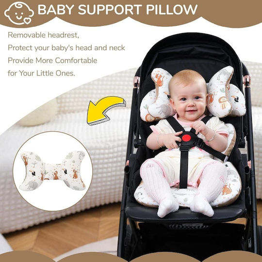 Queen Mother Stroller Mattress Double Sided Animals White