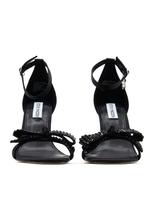 Steve Madden Πέδιλα με Στρας Μαύρα
