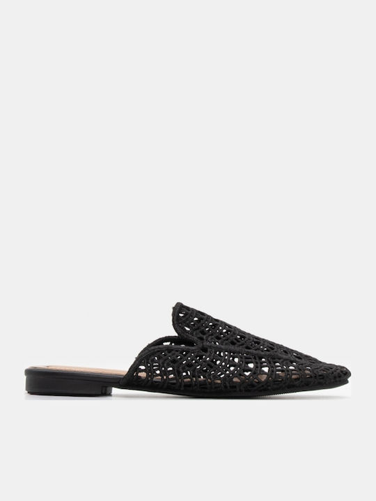 Flat Mules σε Μαύρο Χρώμα