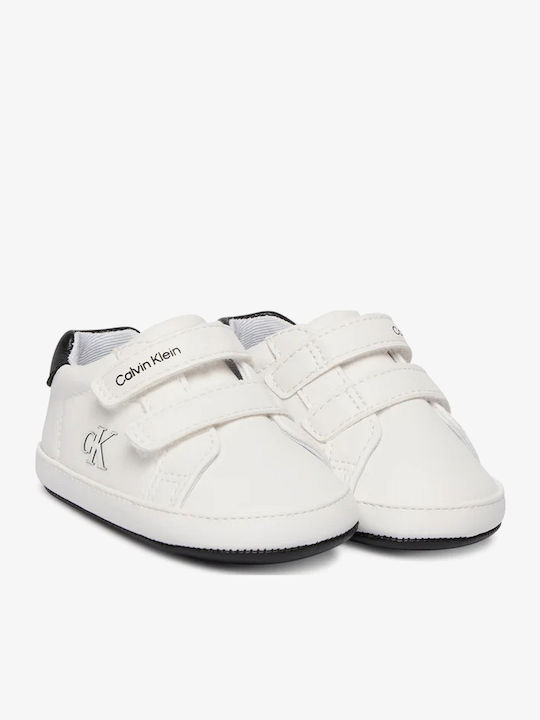 Calvin Klein Βρεφικά Sneakers Αγκαλιάς Λευκά