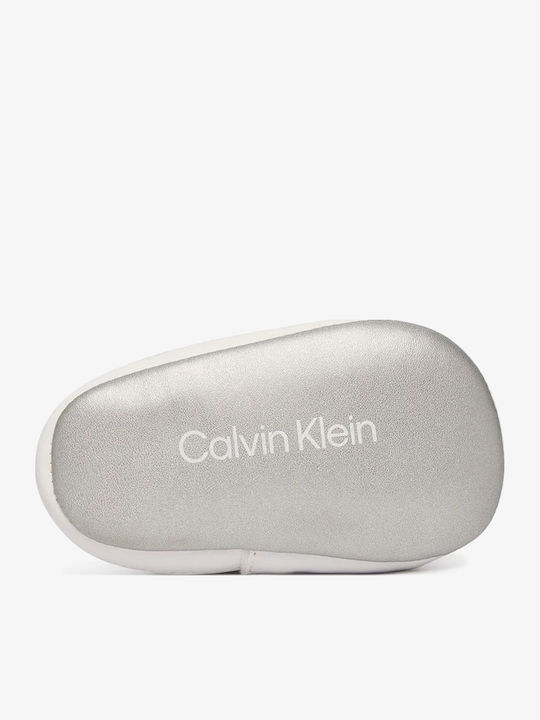 Calvin Klein Βρεφικά Sneakers Αγκαλιάς Λευκά