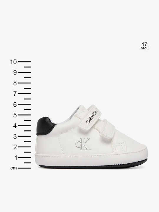 Calvin Klein Βρεφικά Sneakers Αγκαλιάς Λευκά