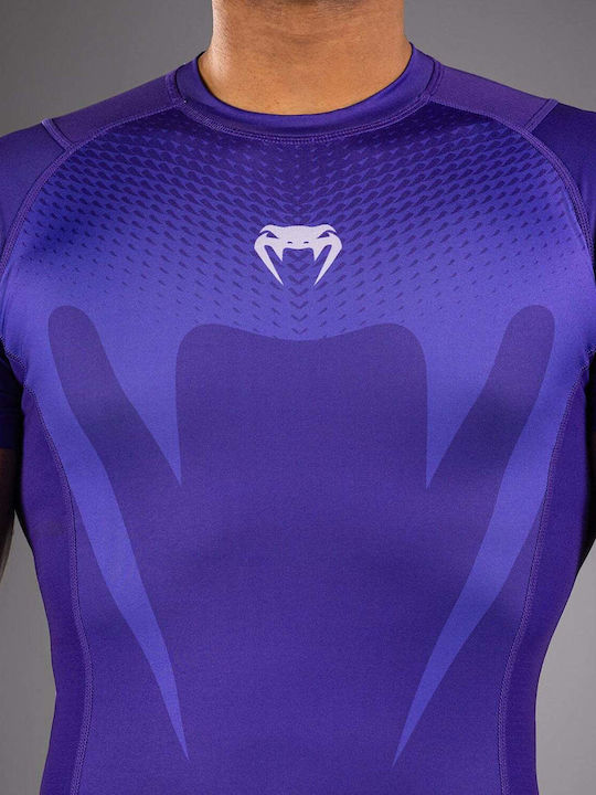 Venum Short Sleeve Shirt VENUM-05915-008 for Jiu-Jitsu Purple