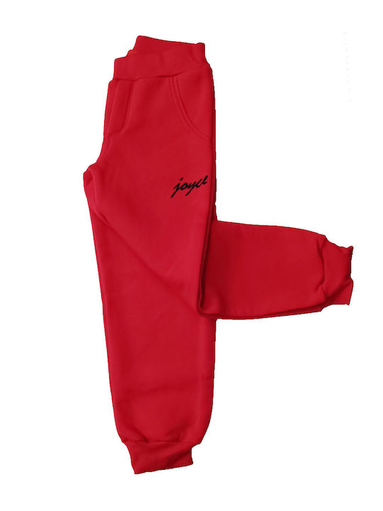 Basic Pantaloni De Trening Roșii Pentru Copii
