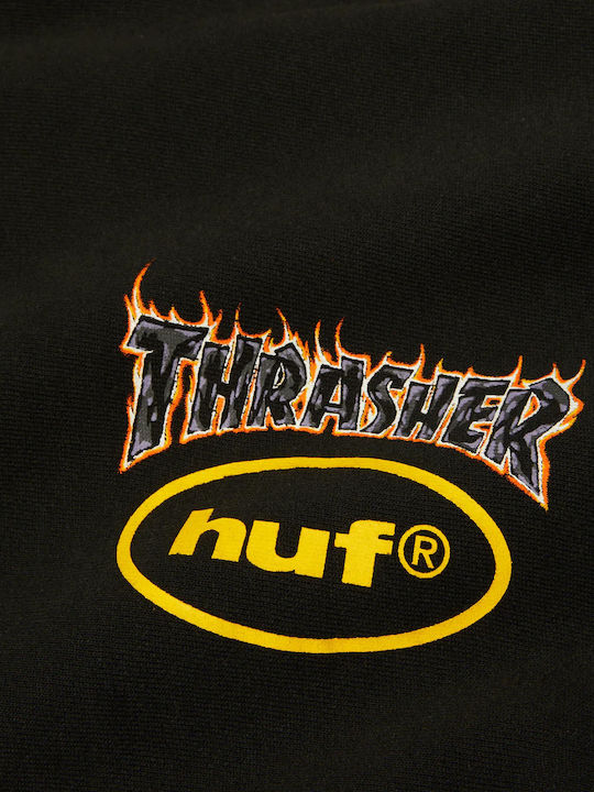 Huf Meltdown Heavyweight Hoodie Pf00827_wablk