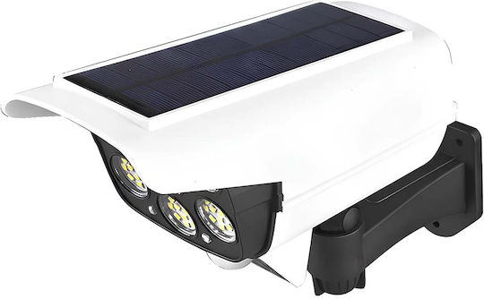 Avizar 77 Led 360° Solar Lighting Garden Driveway Motion Sensor White Black
