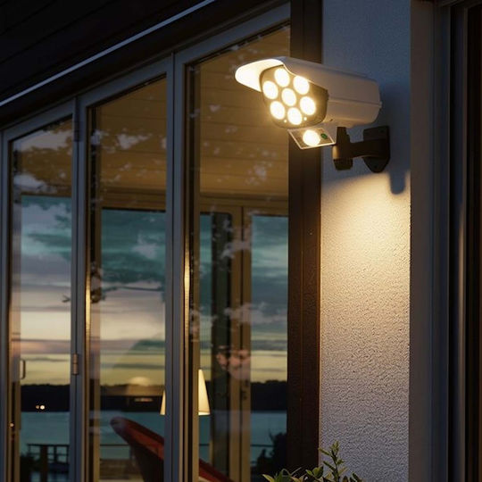 Avizar 77 Led 360° Solar Lighting Garden Driveway Motion Sensor White Black
