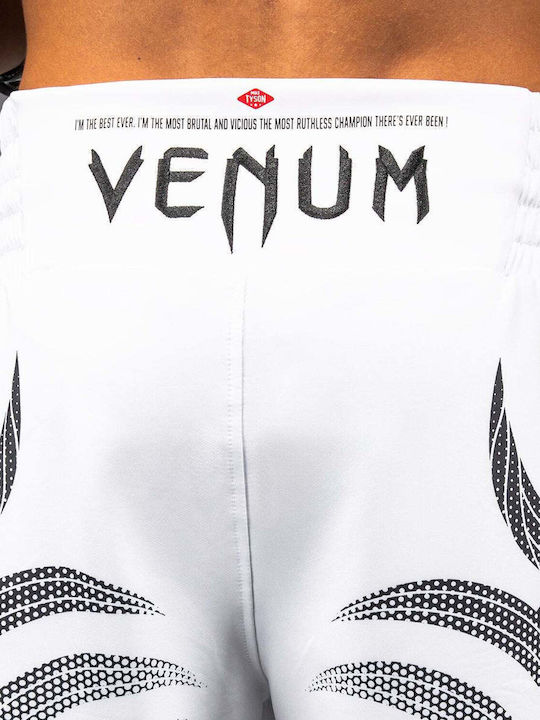 Venum X Mike Tyson Tiger Boxing Shorts White Black