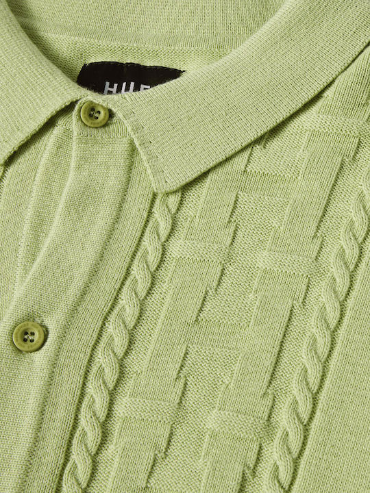 Towner Cardigan Tricotat pentru Bărbați Pistachio