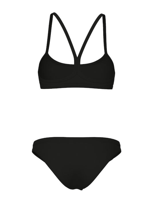 Bikini Set Sports Bra Black/White