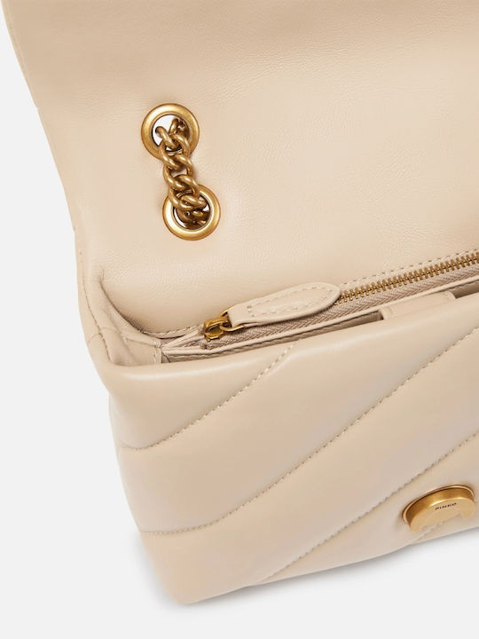 Love Leather Women's Bag Crossbody Beige