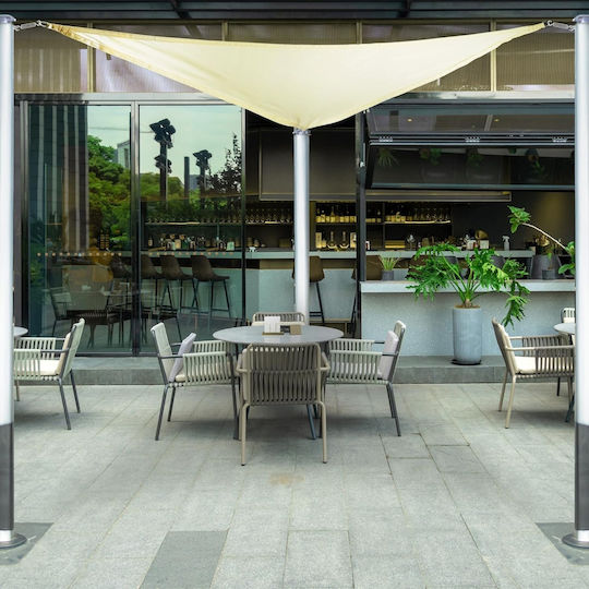 Belle Vous Triangle Shade Sail Ecru 2m 170gr/m²