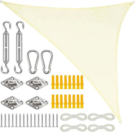 Belle Vous Triangle Shade Sail Ecru 2m 170gr/m²