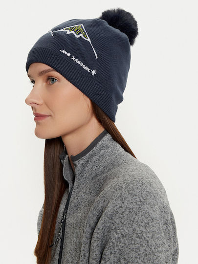 Beanie Γυναικείος Σκούφος Πλεκτός σε Μπλε χρώμα