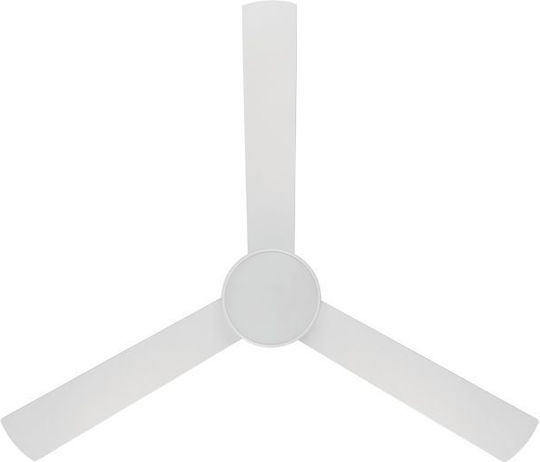 Eglo Sesimbra Ceiling Fan 132cm with Light Fixture White