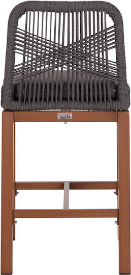 Табуретка Бар За външна употреба Brown, Dark Grey 1бр 47.5x55x94.5см