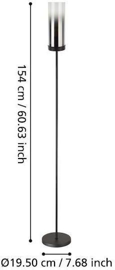 Eglo Stehleuchte H153,5 cm mit E27-Lampenfassung