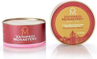 Pure Incense of Mount Athos Old Traditional Recipe 10 X 100g Authentic Product of Vatopedi Monastery Holy Great Monastery Vatopedi 28164 Rose