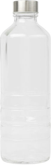Uniglass Bottle Water Glass with Screw Cap Transparent