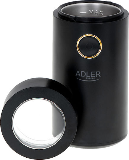 Adler Electric Coffee Grinder 150W for 75gr Beans Brown