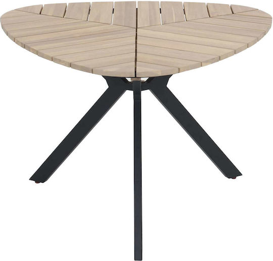 Oval Kitchen Table Acacia 120x120x73cm Oval Kitchen Table Acacia 120x120x73cm