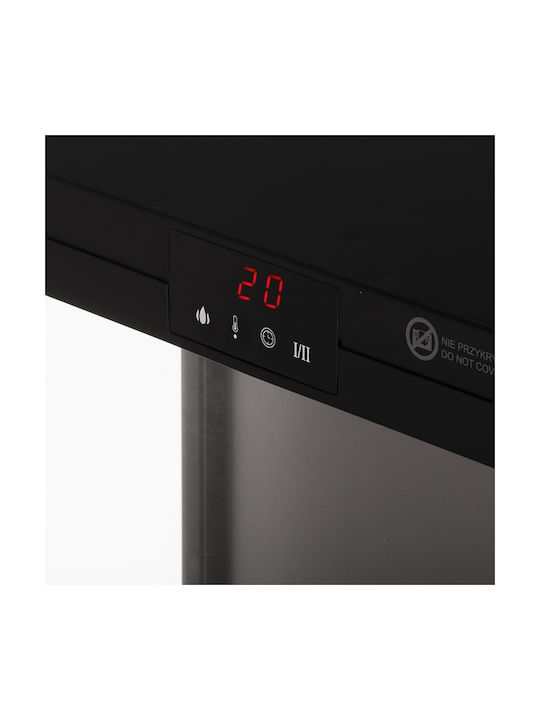 Adler Floor Electric Fireplace 2000W 32.8x18cm Black
