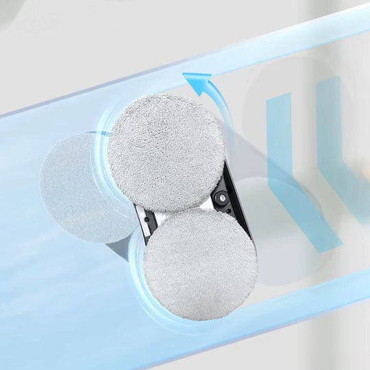Blow Window Vacuum Cleaner Robot Battery White