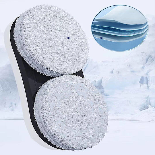Blow Window Vacuum Cleaner Robot Battery White