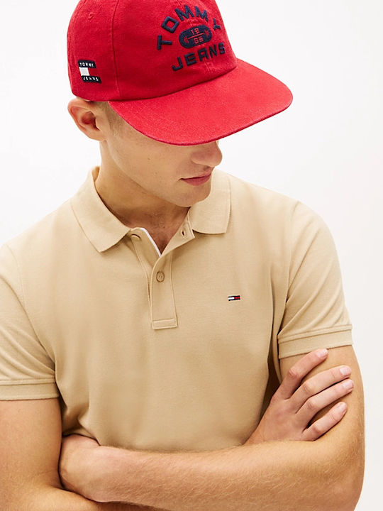 TJM Polo Short Sleeve Beige Men's Blouse