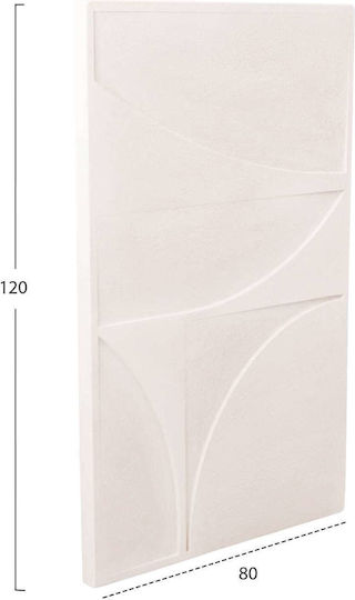 Gemälde Falten Fb94505 MDF Off-White Farbe 80x4 Dicke X120cm