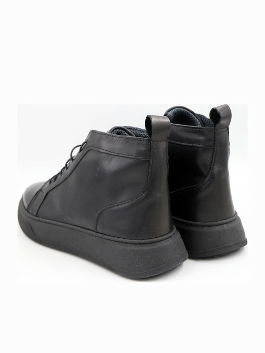 Leather Black Men's Boots