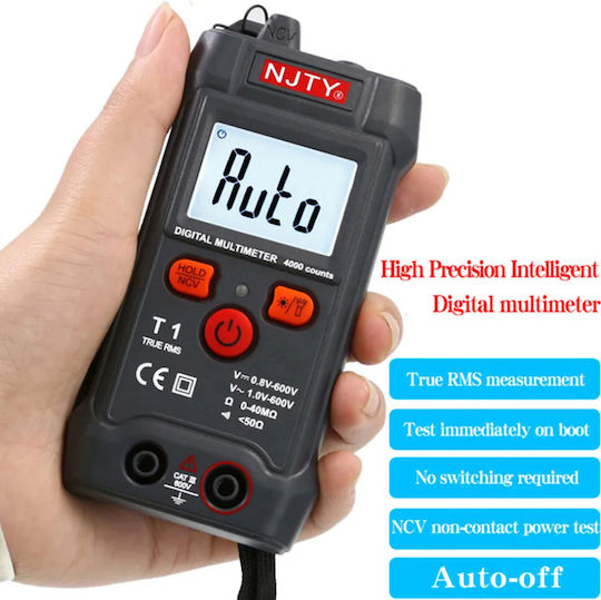 Digital Multimeter True RMS with Buzzer with AC / DC / Resistance Measurement NJTY-T1