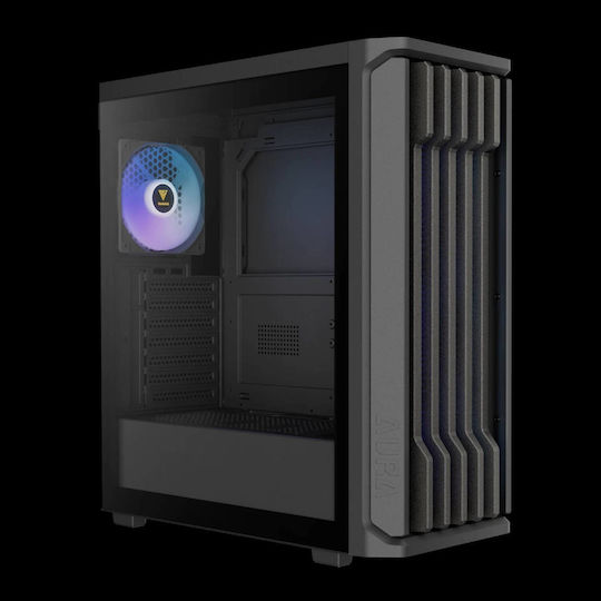 Gamdias Aura GC11 ARGB Gaming Midi Tower Κουτί Υπολογιστή με Πλαϊνό Παράθυρο Μαύρο