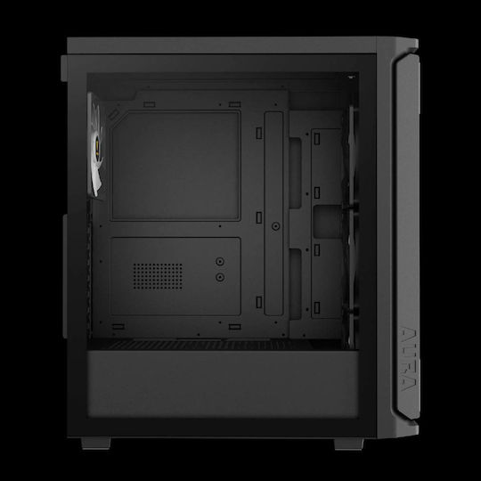 Gamdias Aura GC11 ARGB Gaming Midi Tower Κουτί Υπολογιστή με Πλαϊνό Παράθυρο Μαύρο