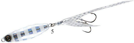 Hayabusa Jack Eye Kunekune Slider Fs419 20g 5 Silver-blue Fluorescent Zebra