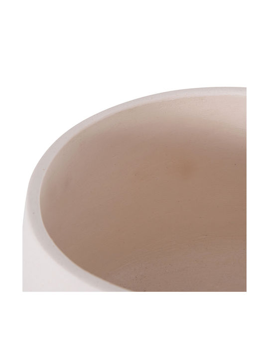 HomeMarkt Γλάστρα Τσιμεντένια Λευκό 29x29x23εκ.