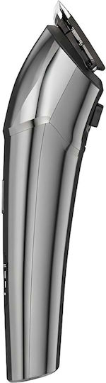 Avizar Rechargeable Waterproof 5w Cordless Hair Clipper Led Display Silver