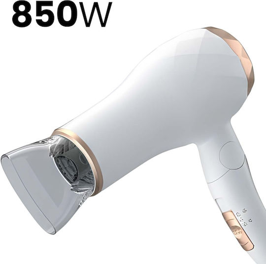 Avizar Wired Hair Dryer 850w Lightweight Hot Air Cold Air White