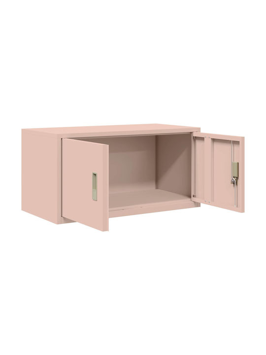 Ντουλάπι Γραφείου Μεταλλικό Ροζ 80x40x40cm