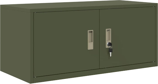Metallisches Büroaufbewahrungsschubladenschrank Grün 90x40x40cm