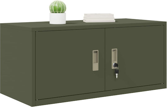 Metallisches Büroaufbewahrungsschubladenschrank Grün 90x40x40cm