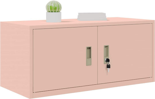 Metallisches Büroaufbewahrungsschubladenschrank Rosa 90x40x40cm